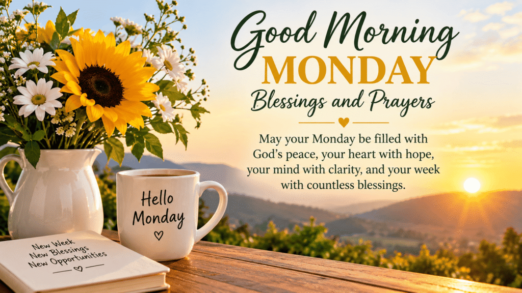 good morning monday blessings and prayers
